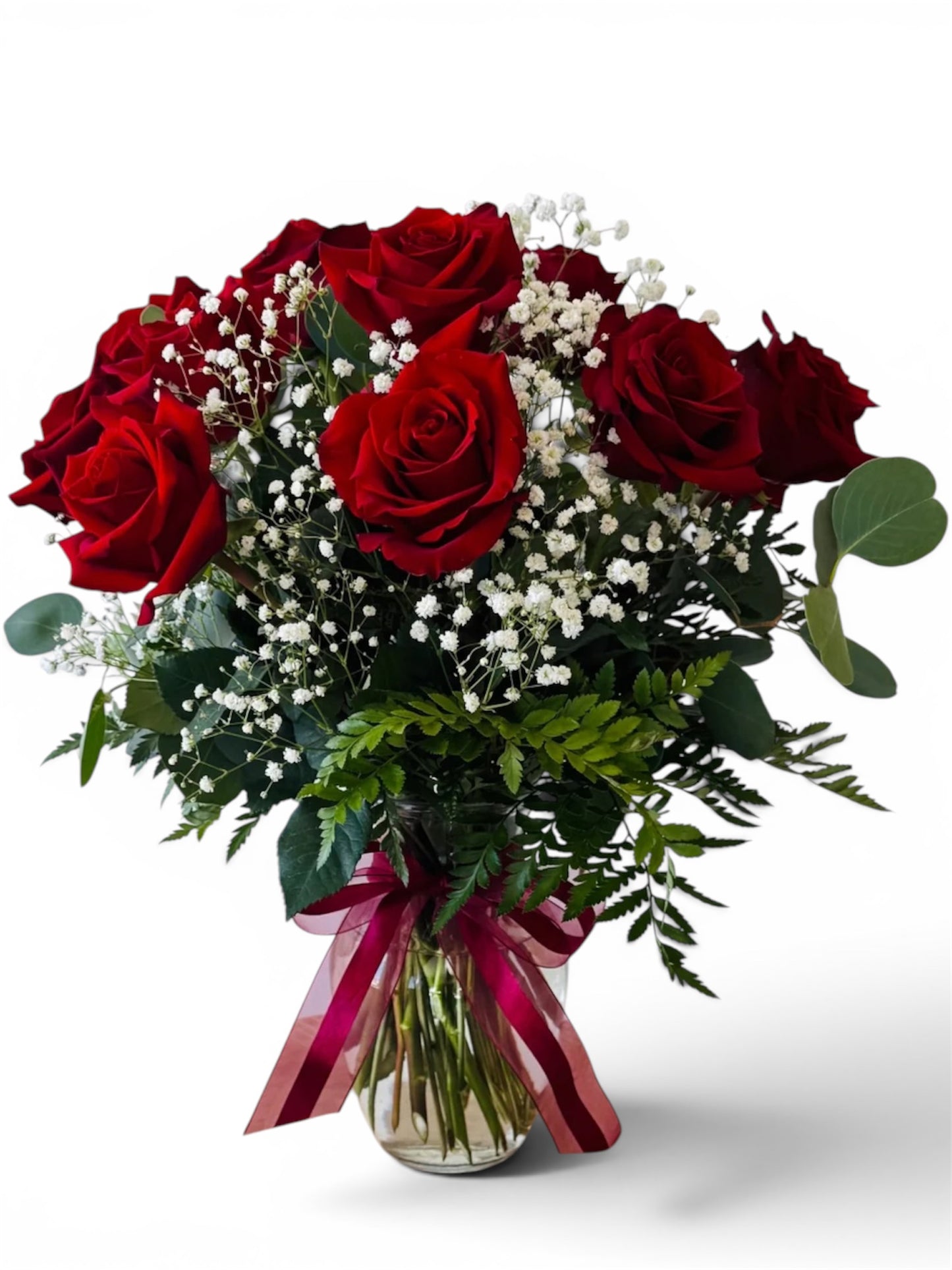 Rose Arrangement - one dozen in vase