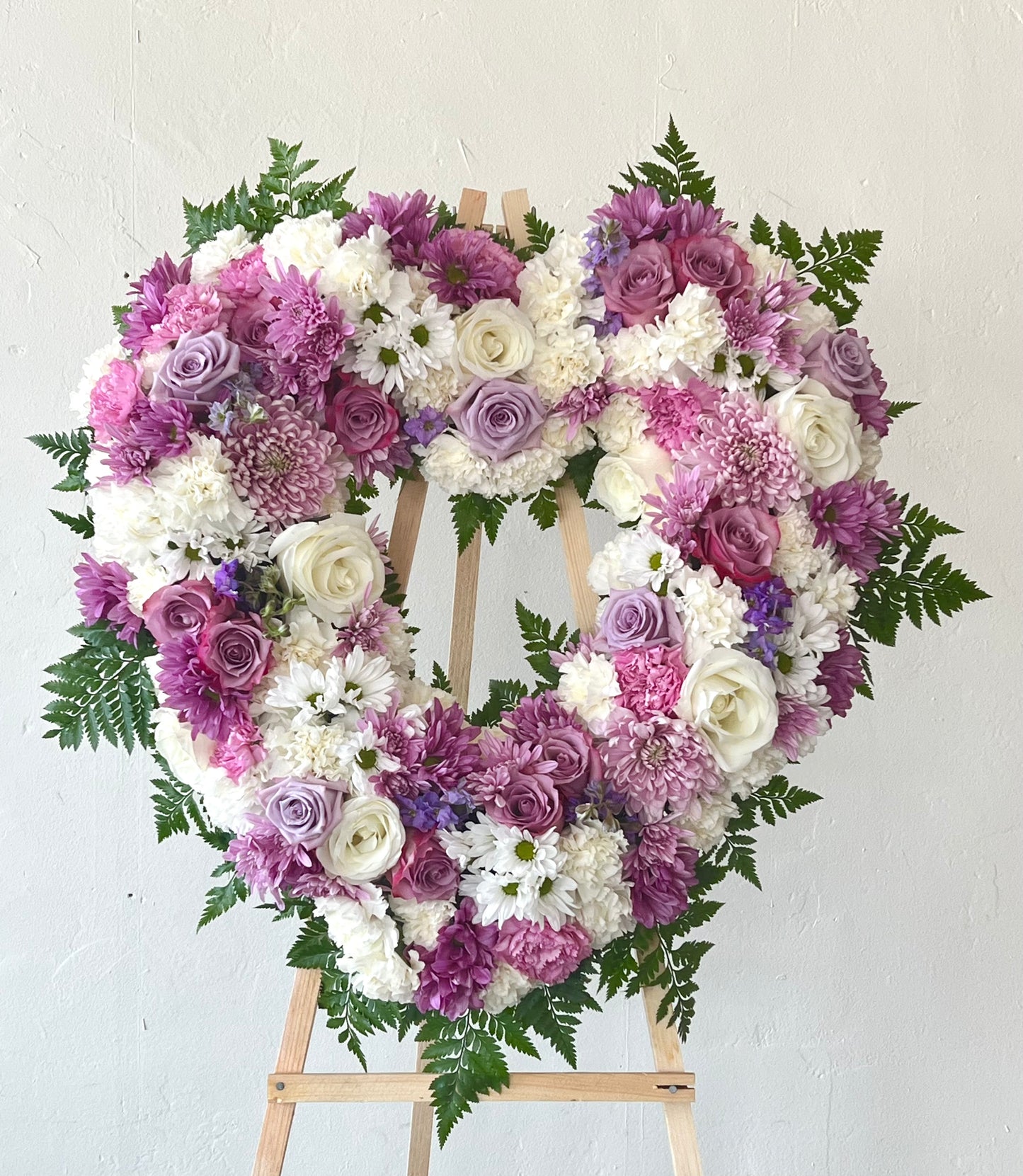Lavender Heart Wreath