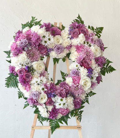 Carnations & Roses Standing Wreath